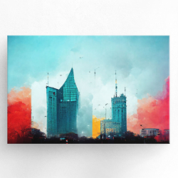 Abstrakcyjna "Warszawa"